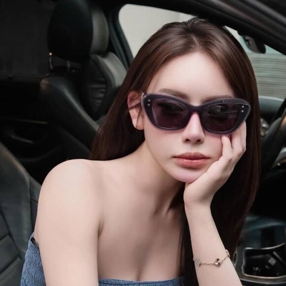 Dior DIORPACIFIC B3U 30B0 Butterfly Sunglasses - Blue/White/Blue main image 6